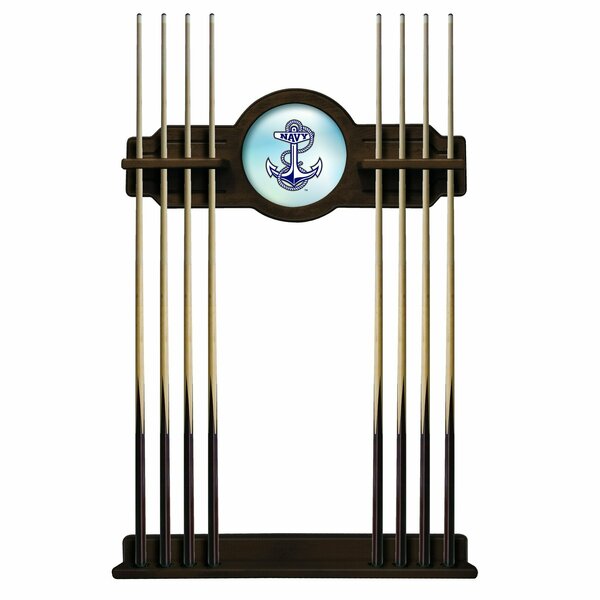 Holland Bar Stool Co US Naval Academy NAVY Cue Rack in Navajo Finish CueNavUSNavA